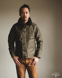 Iron Heart IHM-37-GRN - Oiled Whipcord N1 Deck Jacket - Army Green