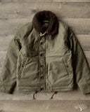 Iron Heart IHM-37-GRN - Oiled Whipcord N1 Deck Jacket - Army Green
