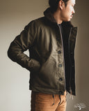 Iron Heart IHM-37-GRN - Oiled Whipcord N1 Deck Jacket - Army Green