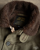 Iron Heart IHM-37-GRN - Oiled Whipcord N1 Deck Jacket - Army Green