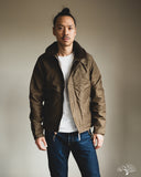 Iron Heart IHM-37-ODG - Oiled Whipcord N1 Deck Jacket - Olive