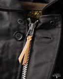 Iron Heart IHM-45-BLK - Oiled Whipcord A2 Deck Jacket - Black