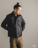 Iron Heart IHM-45-BLK - Oiled Whipcord A2 Deck Jacket - Black