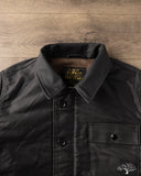 Iron Heart IHM-45-BLK - Oiled Whipcord A2 Deck Jacket - Black