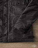 Iron Heart IHM-45-BLK - Oiled Whipcord A2 Deck Jacket - Black
