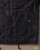 Iron Heart IHM-48-BLK - Lightweight Whipcord N1 Deck Jacket - Black
