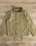 Iron Heart IHM-53-ODG - 12oz Whipcord Lightweight N1 Deck Jacket - Olive Drab Green