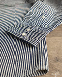 Iron Heart IHSH-07-IND - Indigo Hickory Stripe Western Shirt