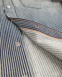 Iron Heart IHSH-07-IND - Indigo Hickory Stripe Western Shirt