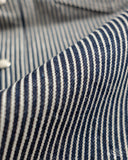 Iron Heart IHSH-07-IND - Indigo Hickory Stripe Western Shirt