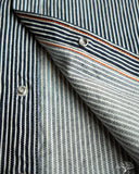 Iron Heart IHSH-07-IND - Indigo Hickory Stripe Western Shirt