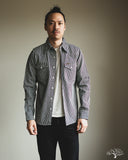 Iron Heart IHSH-07-IND - Indigo Hickory Stripe Western Shirt