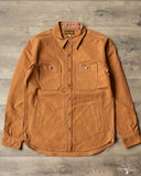 Iron Heart IHSH-189-BRN - 17oz Duck CPO Work Shirt - Brown
