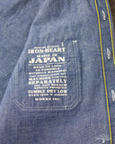 Iron Heart IHSH-21-BLU - 10oz Selvedge Chambray Work Shirt - Blue