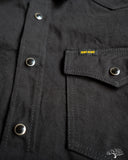 Iron Heart IHSH-218-BLK - 12oz Black Selvedge Denim Western "Johnny Cash III" Shirt