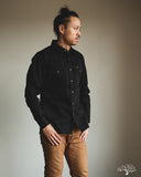 Iron Heart IHSH-218-BLK - 12oz Black Selvedge Denim Western "Johnny Cash III" Shirt