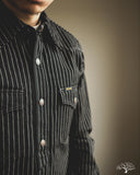 Iron Heart IHSH-227-BLK - 12oz Wabash CPO Shirt - Black