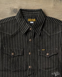 Iron Heart IHSH-227-BLK - 12oz Wabash CPO Shirt - Black