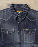 Iron Heart IHSH-227-IND - 12oz Wabash CPO Shirt - Indigo