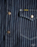 Iron Heart IHSH-227-IND - 12oz Wabash CPO Shirt - Indigo