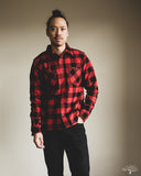 Iron Heart IHSH-244-RED Ultra Heavy Flannel Work Shirt - Red/Black