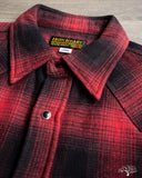 Iron Heart IHSH-264-RED - UHF Ombré Check Western Shirt - Red/Black