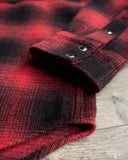 Iron Heart IHSH-264-RED - UHF Ombré Check Western Shirt - Red/Black