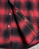 Iron Heart IHSH-264-RED - UHF Ombré Check Western Shirt - Red/Black