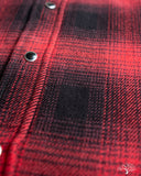 Iron Heart IHSH-264-RED - UHF Ombré Check Western Shirt - Red/Black
