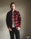 Iron Heart IHSH-264-RED - UHF Ombré Check Western Shirt - Red/Black