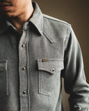 Iron Heart IHSH-254-GRY - Kersey Western Shirt - Grey