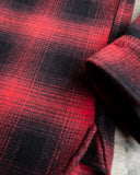 Iron Heart IHSH-265-RED - UHF Ombré Check Work Shirt - Red/Black