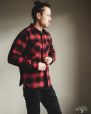 Iron Heart IHSH-265-RED - UHF Ombré Check Work Shirt - Red/Black