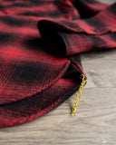 Iron Heart IHSH-265-RED - UHF Ombré Check Work Shirt - Red/Black