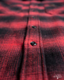 Iron Heart IHSH-265-RED - UHF Ombré Check Work Shirt - Red/Black