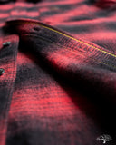 Iron Heart IHSH-265-RED - UHF Ombré Check Work Shirt - Red/Black