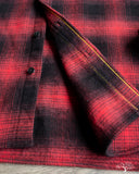 Iron Heart IHSH-265-RED - UHF Ombré Check Work Shirt - Red/Black