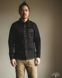 Iron Heart IHSH-266-BLK - 12oz Wabash Work Shirt - Black