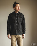 Iron Heart IHSH-266-BLK - 12oz Wabash Work Shirt - Black