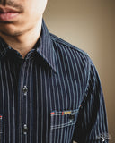 Iron Heart IHSH-266-IND - 12oz Wabash Work Shirt - Indigo