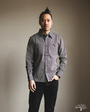 Iron Heart IHSH-274-IND - 12oz Hickory Stripe Work Shirt - Indigo