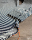 Iron Heart IHSH-274-IND - 12oz Hickory Stripe Work Shirt - Indigo