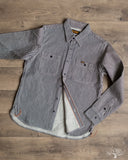 Iron Heart IHSH-274-IND - 12oz Hickory Stripe Work Shirt - Indigo