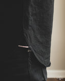Iron Heart IHSH-295-BB - 14oz Selvedge Denim Western Shirt - Black/Black