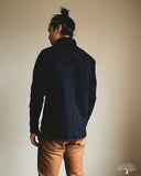 Iron Heart IHSH-295-IB - 14oz Selvedge Denim Western Shirt - Indigo/Black