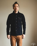 Iron Heart IHSH-295-IB - 14oz Selvedge Denim Western Shirt - Indigo/Black