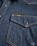 Iron Heart IHSH-33-IND - 12oz Selvedge Denim Western Shirt - Indigo