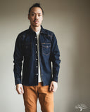 Iron Heart IHSH-33-IND - 12oz Selvedge Denim Western Shirt - Indigo