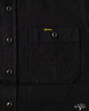 Iron Heart IHSH-338-BLK - 12oz Black Selvedge Denim Work Shirt