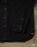 Iron Heart IHSH-338-BLK - 12oz Black Selvedge Denim Work Shirt